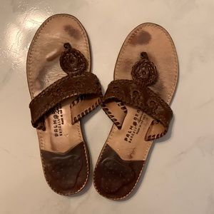 Brown Palm Beach Sandals